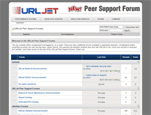 Tablet Screenshot of forum.urljet.com